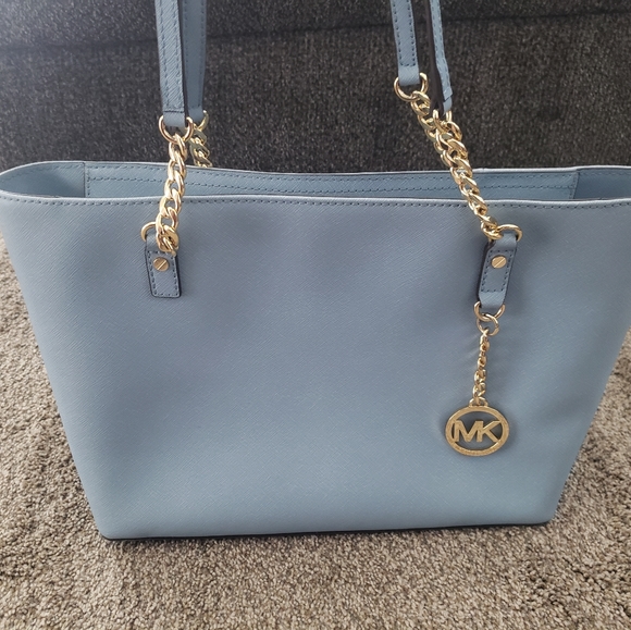 Michael Kors Bags Michael Kors Baby Blue Tote Poshmark
